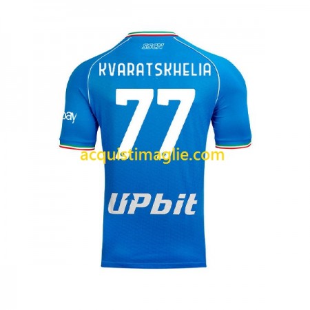 Divisa di Calcio SSC Napoli Khvicha Kvaratskhelia 77 Prima 2023/2024